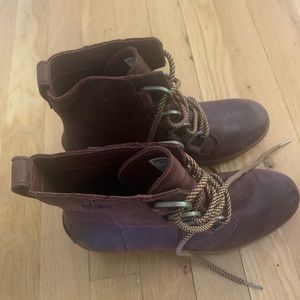 Sorel Cate Waterproof Lace Up Boot Redwood Leather 7.5